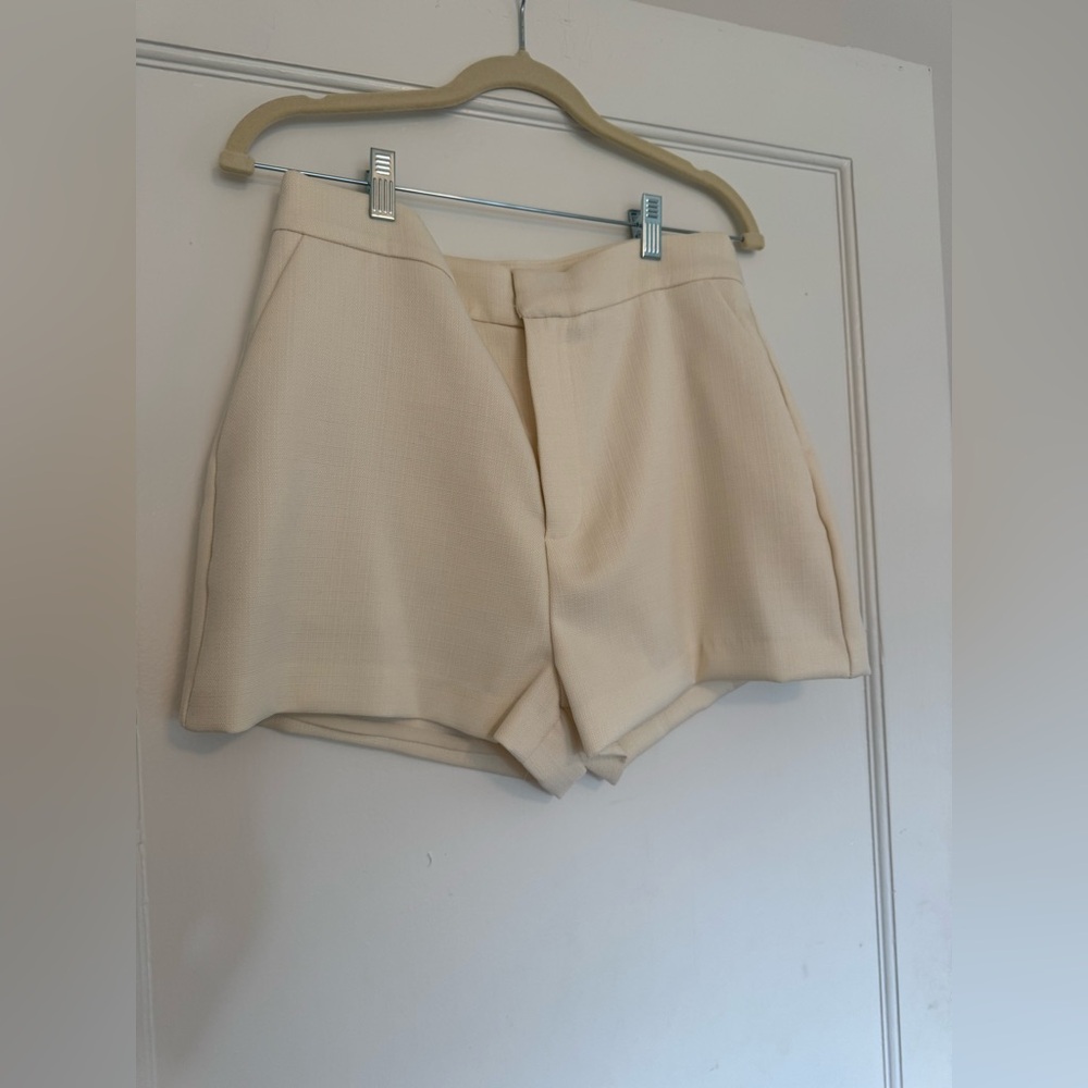 Endless Rose Linen Shorts - Cream - Size L